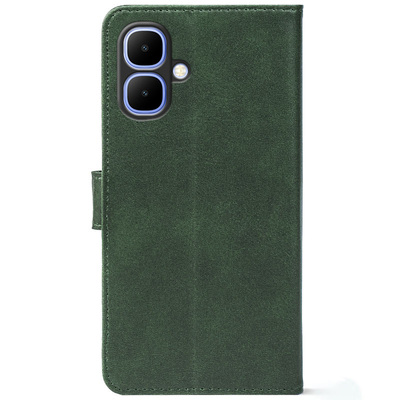 Чохол-книжка Crazy Horse Clasic для Tecno Spark Go 2 Dark Green (Front)