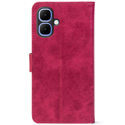 Чохол-книжка Crazy Horse Clasic для Tecno Spark Go 2 Magenta (Front)