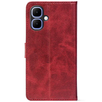 Чохол-книжка Crazy Horse Clasic для Tecno Spark Go 2 Red Wine (Front)
