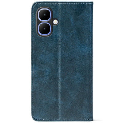 Чохол-книжка Crazy Horse Clasic для Tecno Spark Go 2 Dark Blue (Strong)