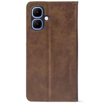 Чохол-книжка Crazy Horse Clasic для Tecno Spark Go 2 Brown (Strong)