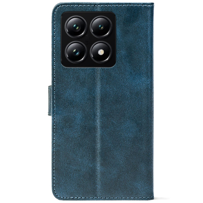 Чохол-книжка Crazy Horse Clasic для Xiaomi 14T Pro Dark Blue (Front)