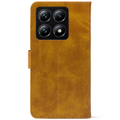 Чохол-книжка Crazy Horse Clasic для Xiaomi 14T Pro Camel (Front)