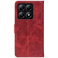 Чохол-книжка Crazy Horse Clasic для Xiaomi 14T Pro Red Wine (Front)