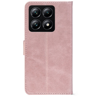 Чохол-книжка Crazy Horse Clasic для Xiaomi 14T Pro Rose Gold (Front)