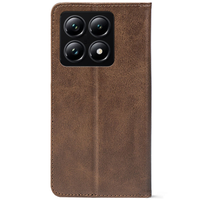 Чохол-книжка Crazy Horse Clasic для Xiaomi 14T Pro Brown (Strong)