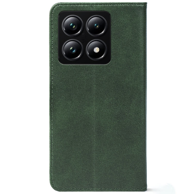 Чохол-книжка Crazy Horse Clasic для Xiaomi 14T Pro Dark Green (Strong)