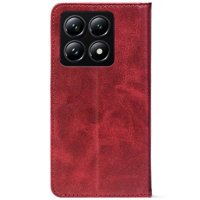 Чохол-книжка Crazy Horse Clasic для Xiaomi 14T Pro Red Wine (Strong)