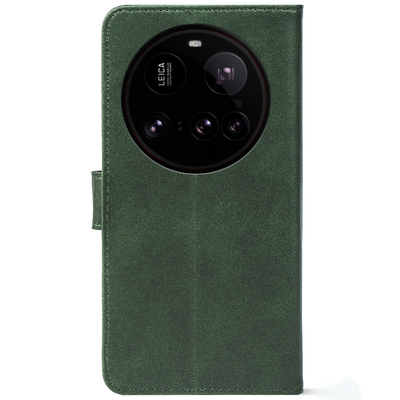 Чохол-книжка Crazy Horse Clasic для Xiaomi 15 Ultra Dark Green (Front)