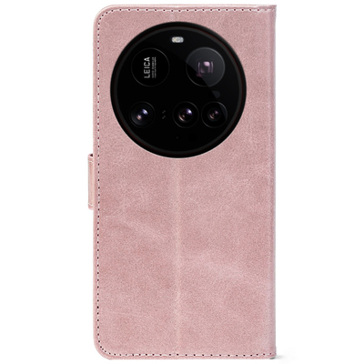 Чохол-книжка Crazy Horse Clasic для Xiaomi 15 Ultra Rose Gold (Front)