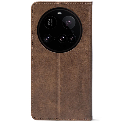 Чохол-книжка Crazy Horse Clasic для Xiaomi 15 Ultra Brown (Strong)