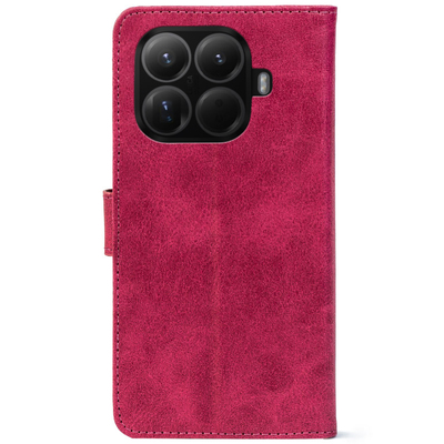 Чохол-книжка Crazy Horse Clasic для Xiaomi 15T Pro Magenta (Front)
