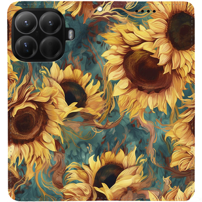 Чохол-книжка BoxFace для Xiaomi 15T Pro Соняшники