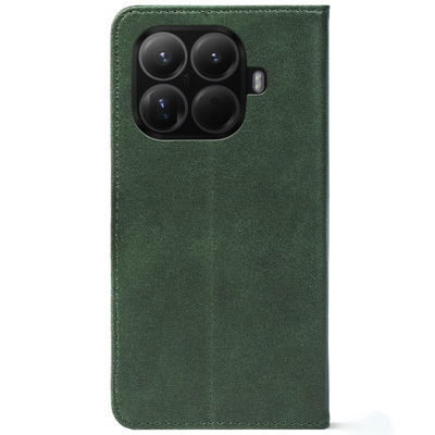 Чохол-книжка Crazy Horse Clasic для Xiaomi 15T Pro Dark Green (Strong)
