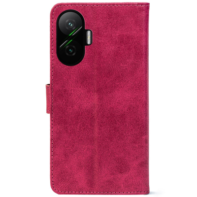 Чохол-книжка Crazy Horse Clasic для Poco F7 Magenta (Front)