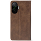 Чохол-книжка Crazy Horse Clasic для Poco F7 Brown (Strong)