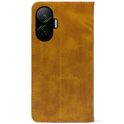 Чохол-книжка Crazy Horse Clasic для Poco F7 Camel (Strong)
