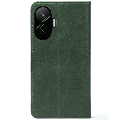 Чохол-книжка Crazy Horse Clasic для Poco F7 Dark Green (Strong)