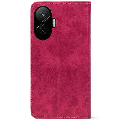 Чохол-книжка Crazy Horse Clasic для Poco F7 Magenta (Strong)