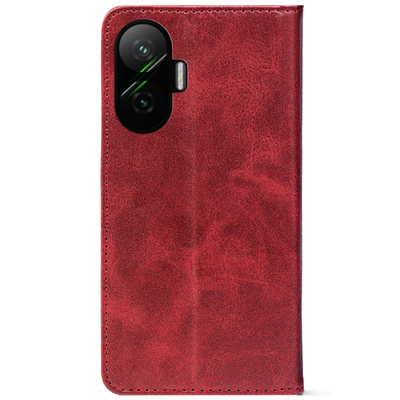 Чохол-книжка Crazy Horse Clasic для Poco F7 Red Wine (Strong)