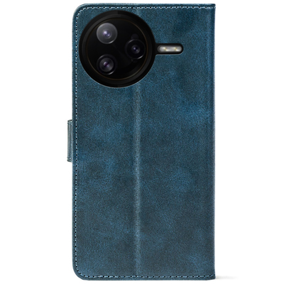 Чохол-книжка Crazy Horse Clasic для Poco F7 Pro Dark Blue (Front)