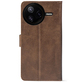 Чохол-книжка Crazy Horse Clasic для Poco F7 Pro Brown (Front)