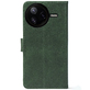 Чохол-книжка Crazy Horse Clasic для Poco F7 Pro Dark Green (Front)