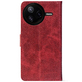 Чохол-книжка Crazy Horse Clasic для Poco F7 Pro Red Wine (Front)