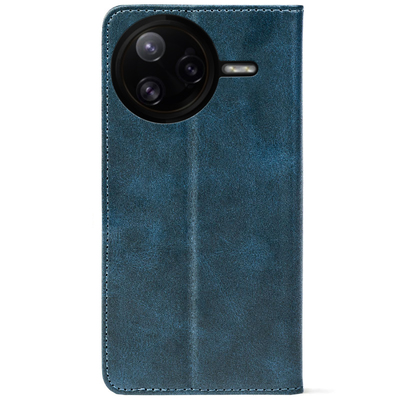 Чохол-книжка Crazy Horse Clasic для Poco F7 Pro Dark Blue (Strong)