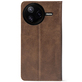 Чохол-книжка Crazy Horse Clasic для Poco F7 Pro Brown (Strong)