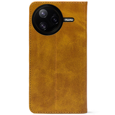 Чохол-книжка Crazy Horse Clasic для Poco F7 Pro Camel (Strong)