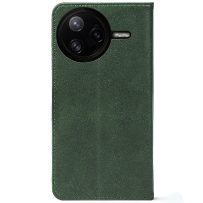 Чохол-книжка Crazy Horse Clasic для Poco F7 Pro Dark Green (Strong)