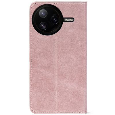 Чохол-книжка Crazy Horse Clasic для Poco F7 Pro Rose Gold (Strong)