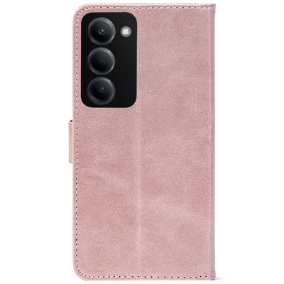 Чохол-книжка Crazy Horse Clasic для Xiaomi Redmi 15 Rose Gold (Front)