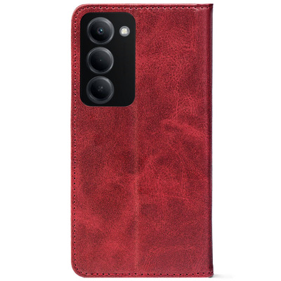 Чохол-книжка Crazy Horse Clasic для Xiaomi Redmi 15 169.5 mm Red Wine (Strong)