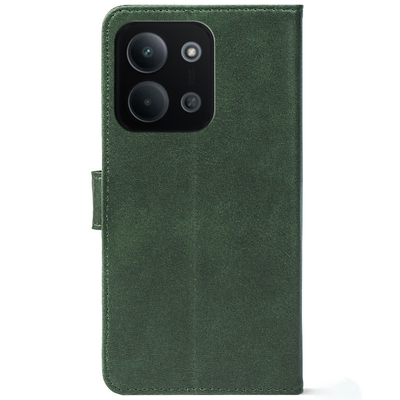 Чохол-книжка Crazy Horse Clasic для Xiaomi Redmi 15C Dark Green (Front)