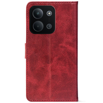 Чохол-книжка Crazy Horse Clasic для Xiaomi Redmi 15C Red Wine (Front)