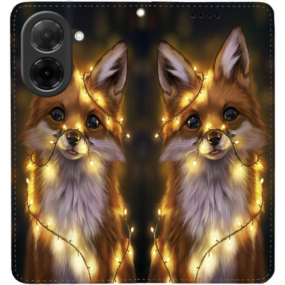 Чохол-книжка BoxFace для Xiaomi Redmi A5 Лисичка в Гірляндах