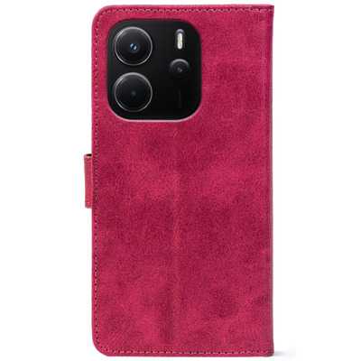 Чохол-книжка Crazy Horse Clasic для Xiaomi Redmi Note 14 5G Magenta (Front)