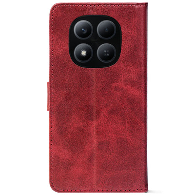 Чохол-книжка Crazy Horse Clasic для Poco M8 Pro Red Wine (Front)