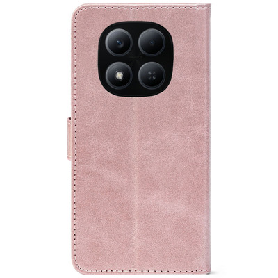 Чохол-книжка Crazy Horse Clasic для Poco M8 Pro Rose Gold (Front)