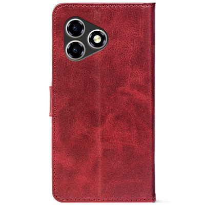 Чохол-книжка Crazy Horse Clasic для ZTE Blade A36 Red Wine (Front)