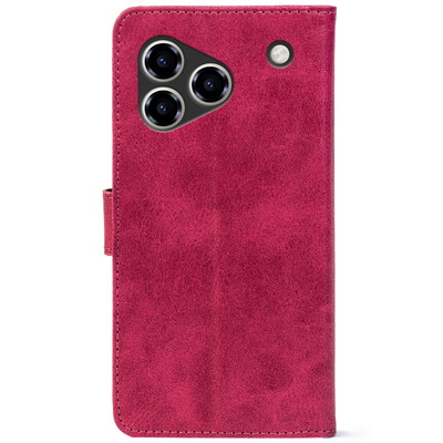 Чохол-книжка Crazy Horse Clasic для ZTE Blade A76 4G Magenta (Front)