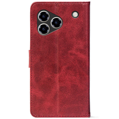 Чохол-книжка Crazy Horse Clasic для ZTE Blade A76 4G Red Wine (Front)