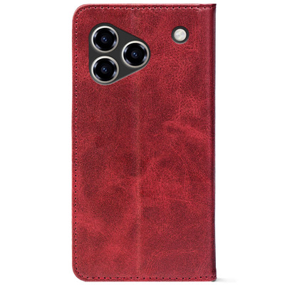 Чохол-книжка Crazy Horse Clasic для ZTE Blade A76 4G Red Wine (Strong)