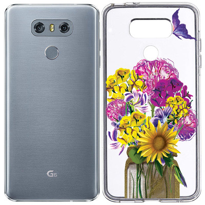 Чехол прозрачный U-Print LG G6 My Bouquet