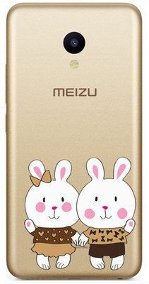 Чехол U-Print Meizu M5 Зайчата