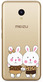 Чехол U-Print Meizu M5 Зайчата