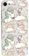 Чехол U-Print Meizu U10 Единороги в облаках