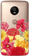 Чехол прозрачный U-Print 3D Motorola Moto G5 XT1676 Floral Pattern